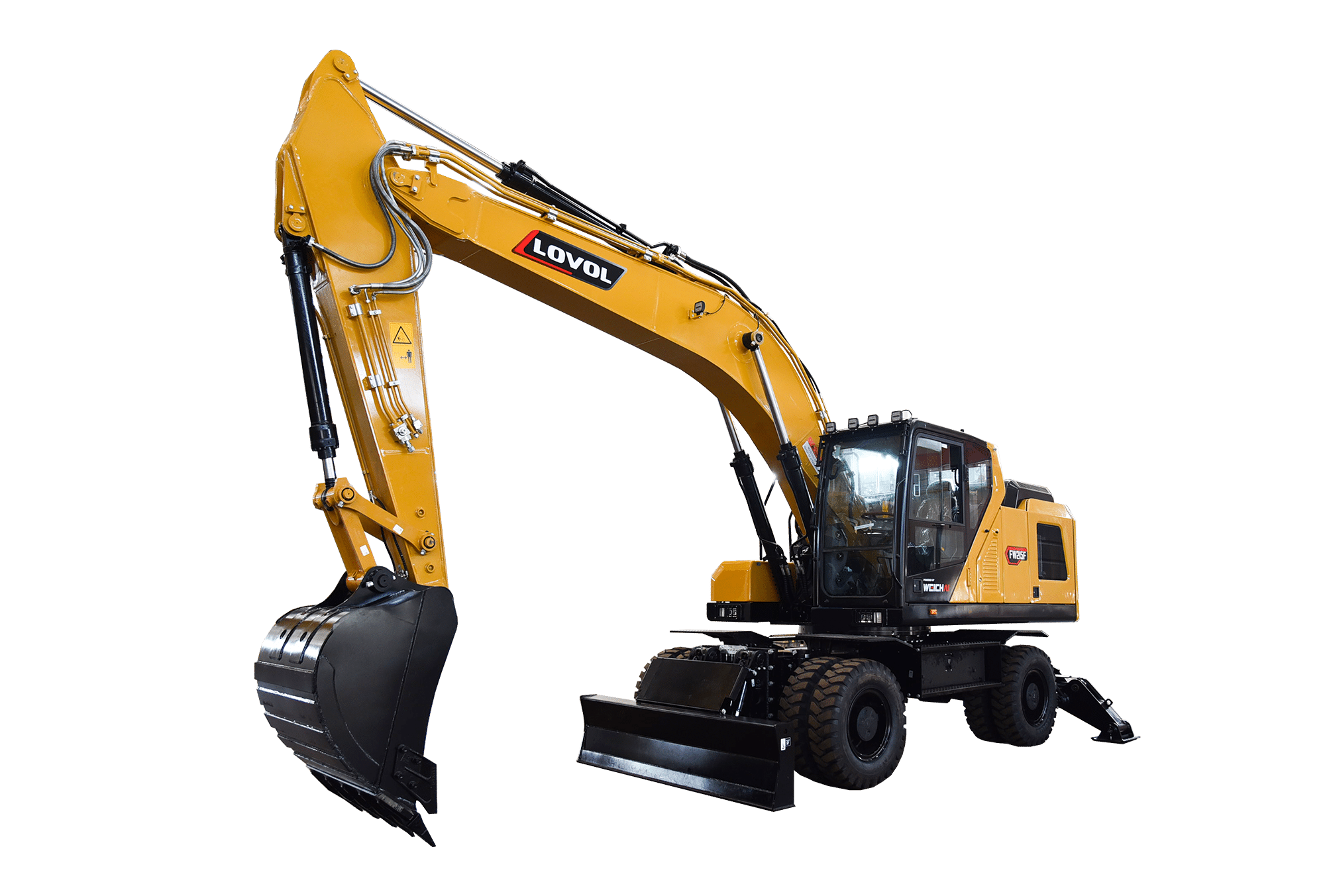 wheeled hydraulic excavators